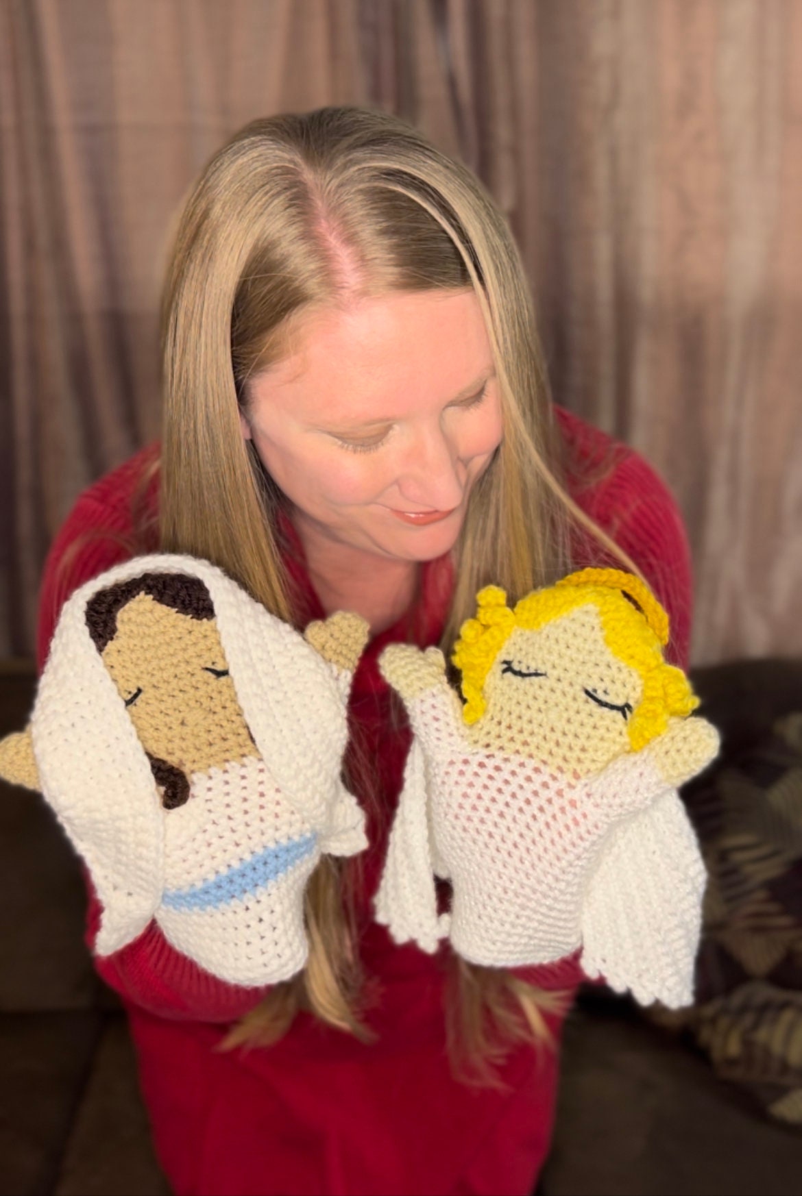Crochet Pattern, Angel Hand Puppet, Angel Gabriel, the Nativity Story ...