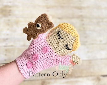 Crochet Pattern, Michael Darling Hand Puppet, Peter Pan and Wendy Puppets