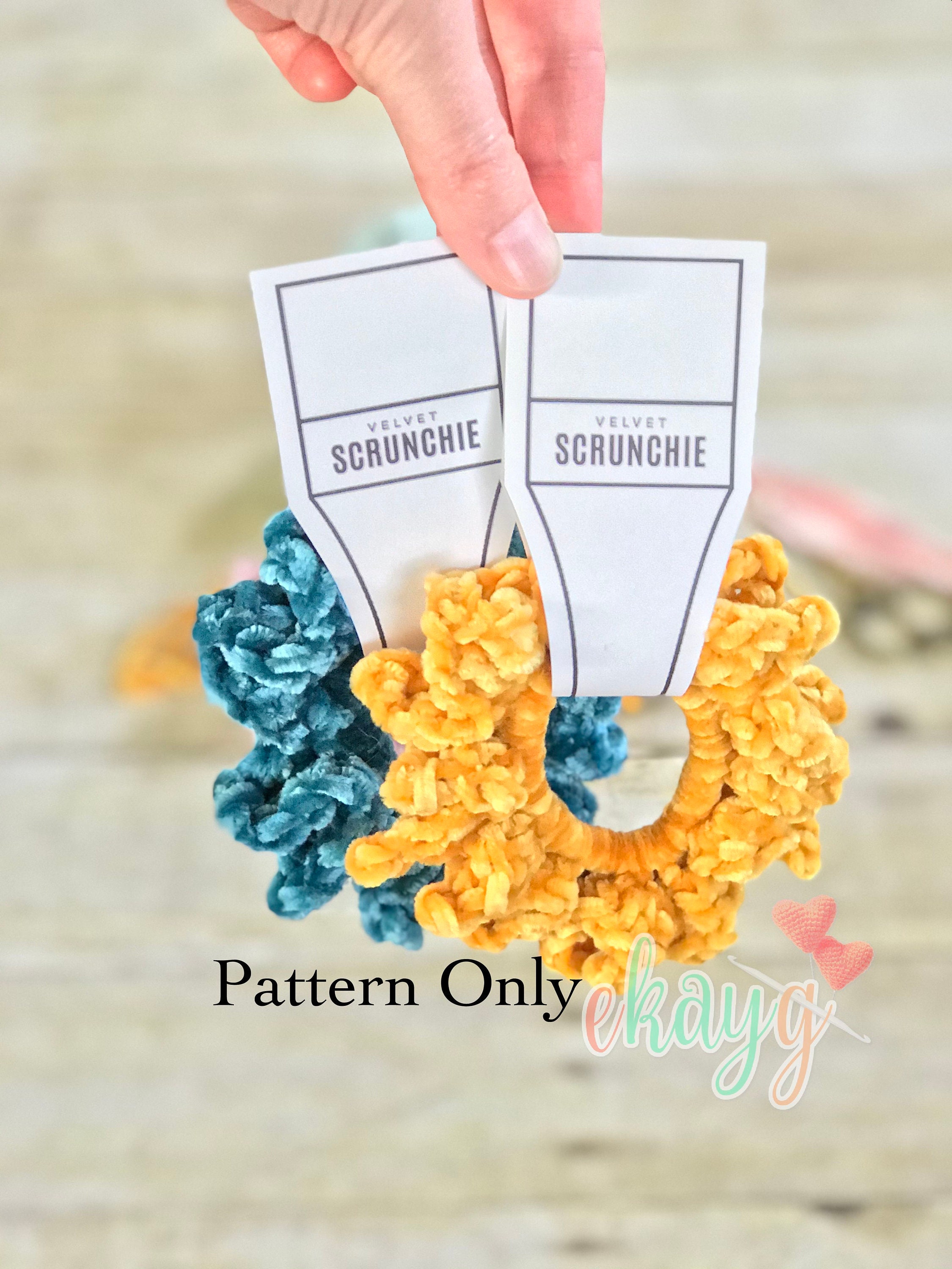 39 Crochet Scrunchies with Flowers, Ruffles, Bows, and Cherries 27 Crochet Pattern Velvet Sunflower Scrunchies
