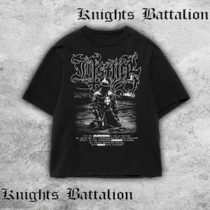 Gothic Warrior JUSTICE Unisex Tee, Oversized Medieval Streetwear T-Shirt, Fallen Knight Graphic,Dark Aesthetic Fashion,Alternative fashion