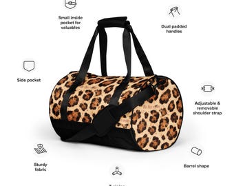 Be Ike-Conic Wild Leopard Gym Bag