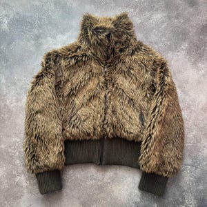Y2k Fur Jacket - Etsy Norway