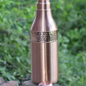 Large Copper Water Bottle: Ayurvedic Drinkware, Eco-Friendly 68oz
