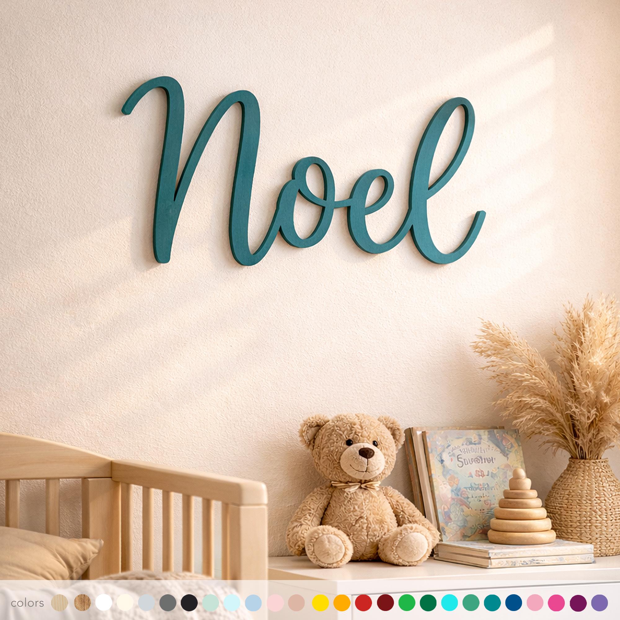 NUOBESTY Cartello Benvenuto In Legno A Forma Di Fiocco, Targhetta Da Porta Stile Nordico, Per Casa, Negozi, Uffici E Bar