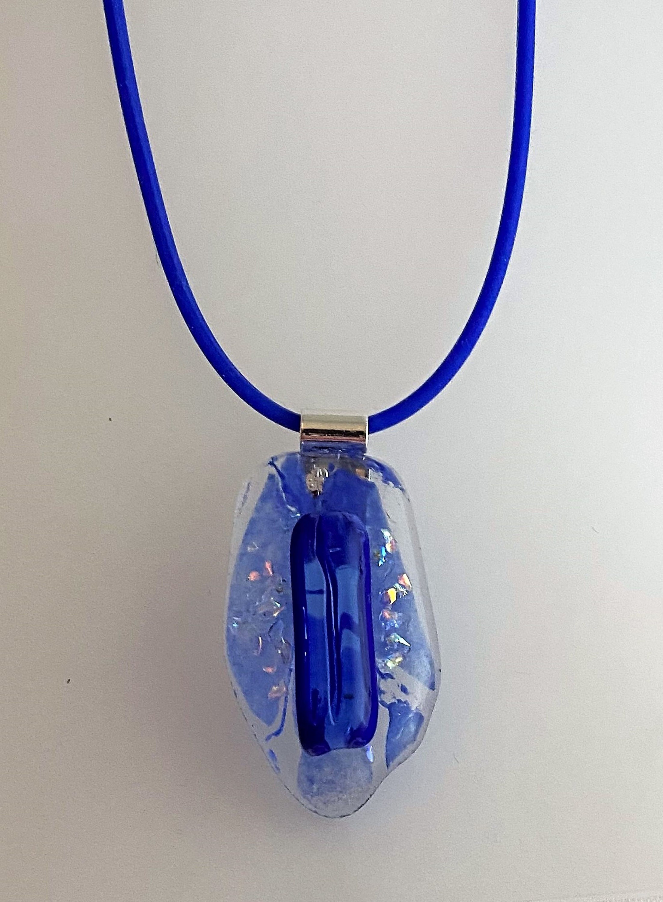 Fused Glass Necklace Art Glass Necklace Fused Glass Pendant Etsy UK