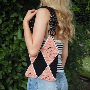 Black and Terracotta Tote Bag