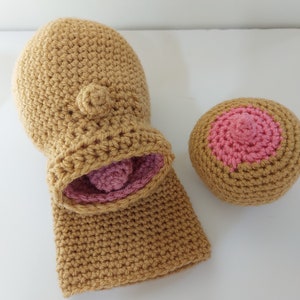 Breastfeeding puppet and nipple for demonstrations. NOT A TOY