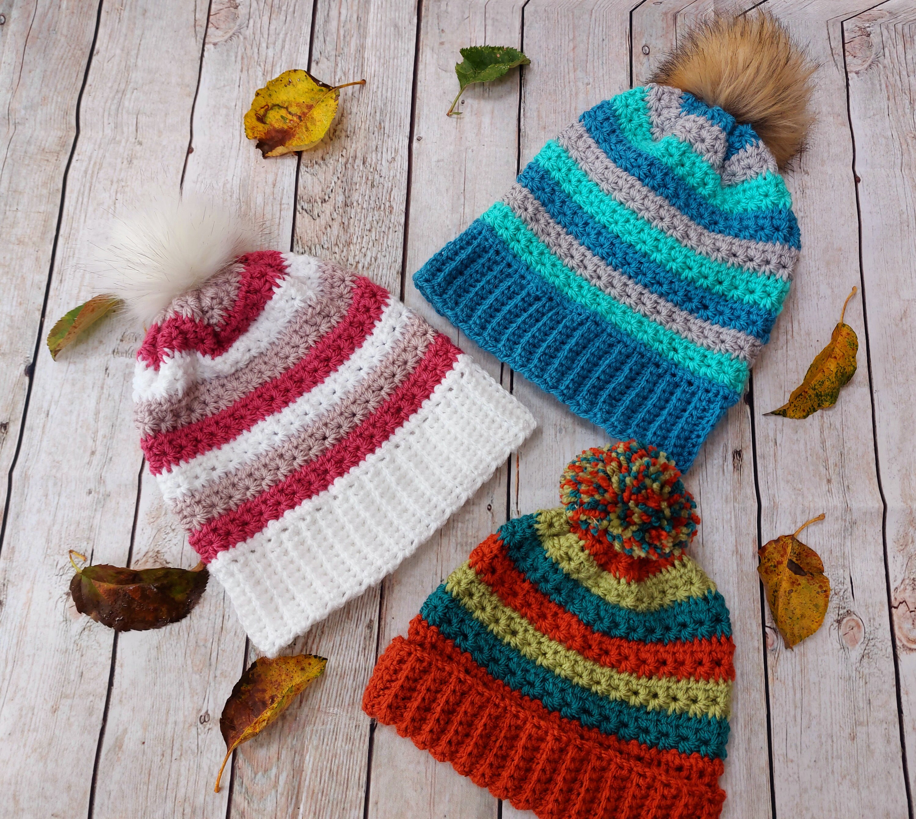 Crochet Hat Pattern Star Stitch- Toddler/child/teen/adult