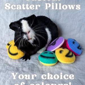 Fleece Scatter Pillows for Cozy Guinea Pigs and Small Animals