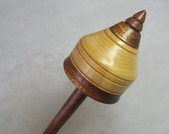 Lightweight Support Spindle for Hand Spinning Ken Mocker Silly Salmon Designs LIGHTWEIGHT Tibetan in Pennsylvania Curly Cherry /& Cherry