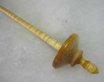 Lightweight Support Spindle for Hand Spinning Ken Mocker Silly Salmon Designs LIGHTWEIGHT Tibetan in Pennsylvania Curly Cherry /& Cherry