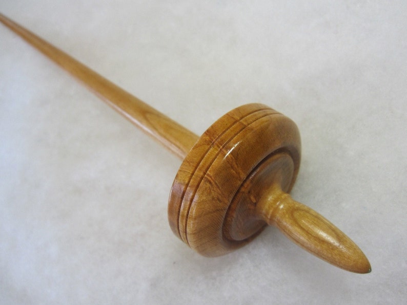 Lightweight Support Spindle for Hand Spinning Ken Mocker Silly Salmon Designs LIGHTWEIGHT Tibetan in Pennsylvania Curly Cherry /& Cherry