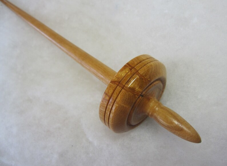 Lightweight Support Spindle for Hand Spinning Ken Mocker Silly Salmon Designs LIGHTWEIGHT Tibetan in Pennsylvania Curly Cherry /& Cherry