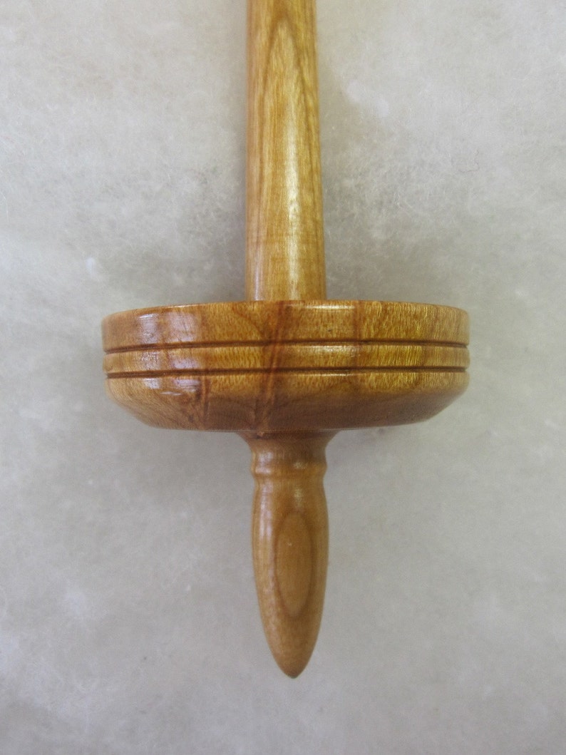 Lightweight Support Spindle for Hand Spinning Ken Mocker Silly Salmon Designs LIGHTWEIGHT Tibetan in Pennsylvania Curly Cherry /& Cherry