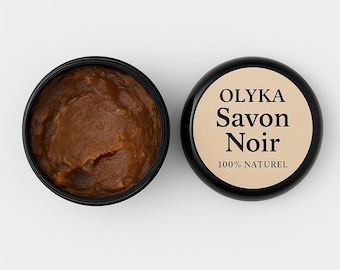 Jabón negro artesanal – Limpiador y exfoliante natural – Piel suave