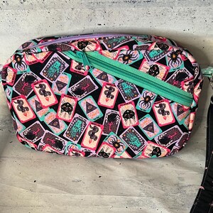 Tarot Fanny Pack Hip Bag Monedero Convertible Crossbody Hombro Llevar Sparkle Witchy Celestial Cat Vela Serpiente
