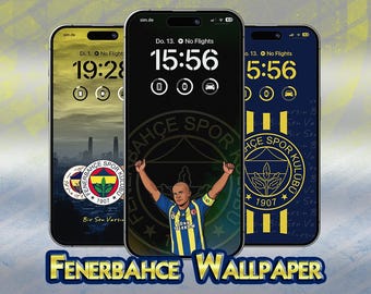 10x Fenerbahçe Istanbul Smartphone Achtergronden | HD Achtergrondafbeeldingen | Digitale Download | iPhone & Android | Turkse Voetballook