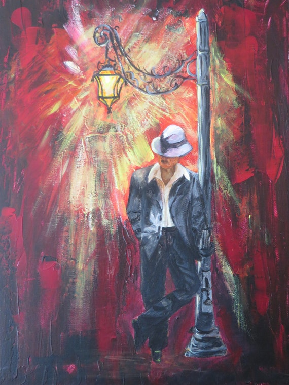 Original artwork Waiting 1 acrylic painting Art & Collectibles Painting ...