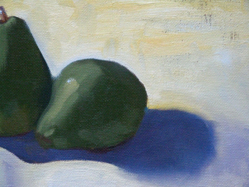 Pair Pear Original Oil Painting image 3