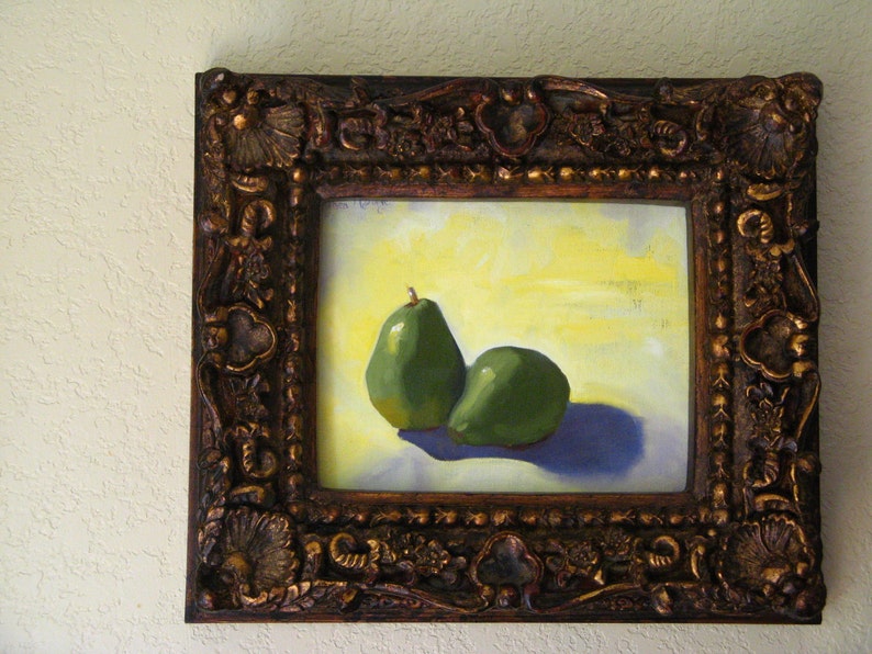 Pair Pear Original Oil Painting image 5