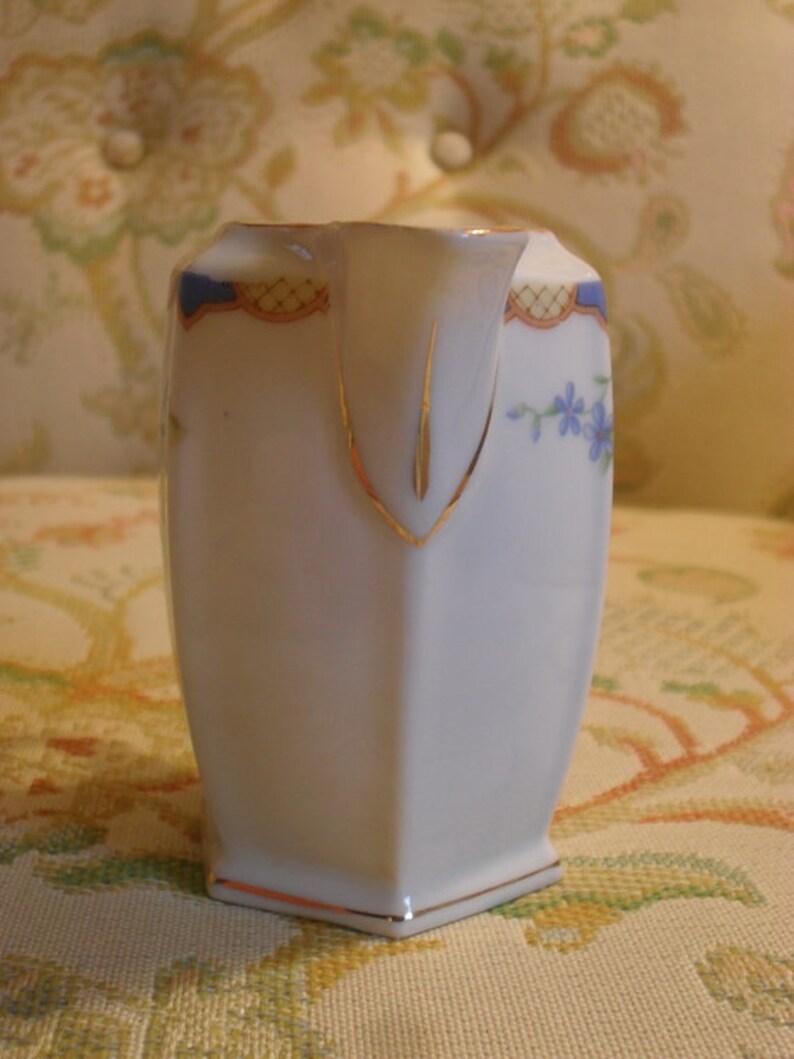 china cream pitcher-Bird of Paradise-Made in Czechoslovakia image 2