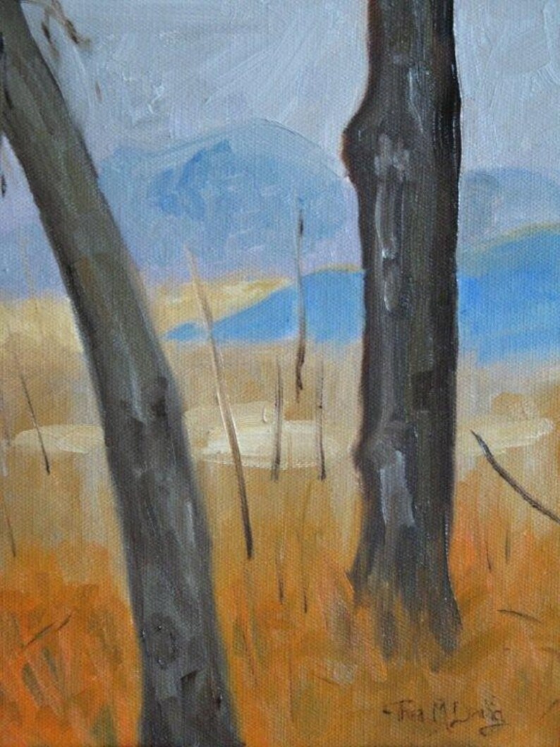 View from The Hill Original Oil Painting image 1