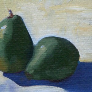 Pair Pear Original Oil Painting image 2