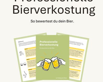 Beer Tasting Guide + 2 Tasting Sheets (PDF) – Professional Beer Tasting & Evaluation