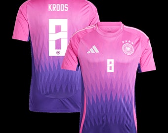 Personalisiere Deutschland Auswärts National Mannschaft Toni Kroos #8 Trikots | Bestseller Jersey Euro 2024