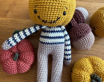 Amigurumi Jack O’Lantern Man – Crochet Pattern (PDF Download)