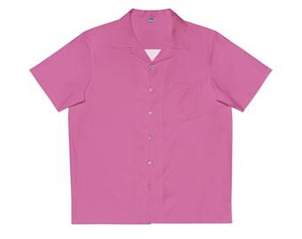 Dragon Ball Super "BADMAN"  Pink Camp Shirt  (Vegeta Iconic Capsule Edition)