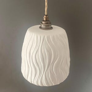 DIOGENES Pendant Light - Handcrafted Pendant Light - Plaster Pendant Light - Handmade Light