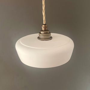 CRINIS Handcrafted Plaster Pendant Light - Handmade Hanging Light - Rustic Ceiling Light