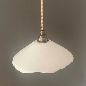CATO Rustic Handmade Pendant Light - Handcrafted Plaster Pendant Light