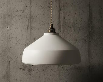 Handgemaakte gipsen hanglamp | Scandinavische minimalistische plafondlamp