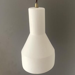 CLEANTHES Pendant Light - Handcrafted Pendant Light - Plaster Pendant Light - Handmade Light
