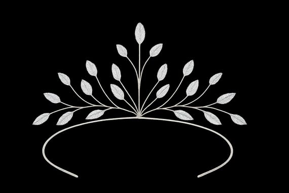 A shimmering dream for every bride—white gold bridal tiaras in digital elegance."