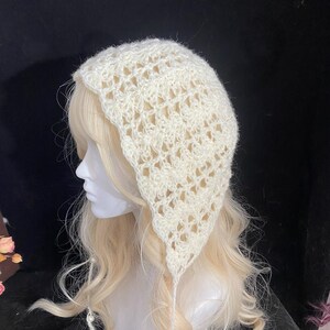 Crochet Ruffles Hat | Custom Color Fairycore Hollow Festival Summer Headscarf