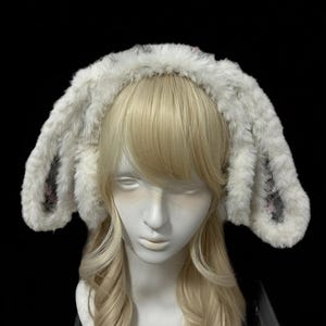 取り外し可能な耳付きハンドメイドうさぎ耳フード | カスタムカラー