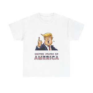 T-shirt graphique satire politique, humour USA États-Unis, Donald Trump, T-shirt drôle de l'Amérique, cadeau patriotique, déclaration politique