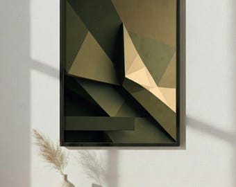 Bauhaus Wall Art Print | Primary Color Geometric Abstract | Minimalist Shapes Poster | Retro Living Room Framed Decor