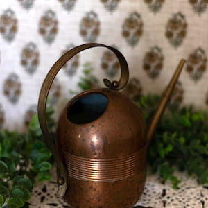 Art Deco 1930er Jahre Kupfer mit Messing Gießkanne von Chase Brass & Copper Co.