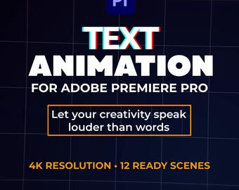 Tekstanimatiepakket Premiere Pro | 4K-titels, 12 scènes, kleurregeling