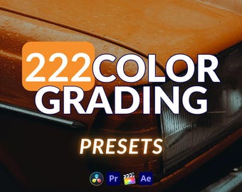 Pack de 222 tables de correspondance essentielles | Couleurs prédéfinies cinématographiques pour la retouche vidéo et photo