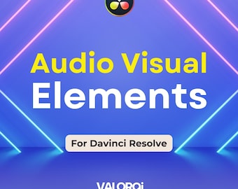 Elementi di visualizzazione audio per DaVinci Resolve / 12 scene di visualizzazione audio / Animazioni estensibili