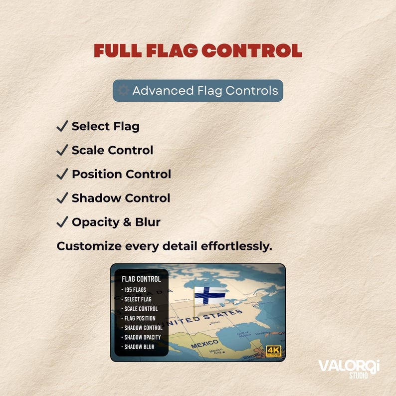 Animated World Map & Flags 4K for After Effects | Editable Global ...