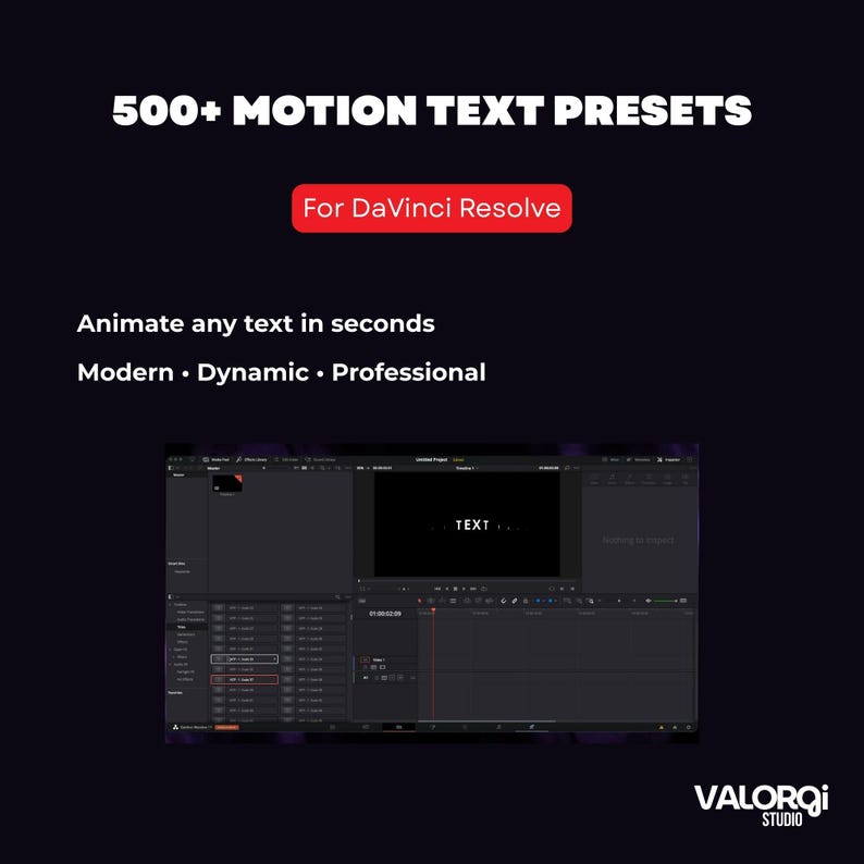 500+ Motion Text Presets for Davinci Resolve | Animate Any Text ...