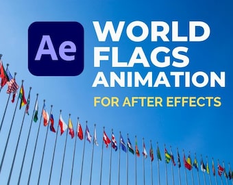 Animation Ed Flags World Flags Animation Pack | After Effects Template - Etsy