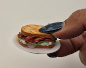 BLT Sandwich Magnet | Handmade Miniature Magnet | Tiny Food Art