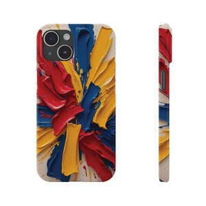 Vibrant Slim Phone Cases, Artistic Phone Cover, Colorful Case, Unique Gift for Art Lovers, Stylish Cell Phone Protection